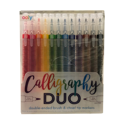 Calligraphy Duo double ended brush and chisel tip markers Ooly