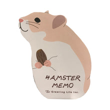 Load image into Gallery viewer, Greeting Life America Animal Memo Pad Black Ink Hampster
