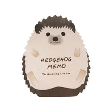 Load image into Gallery viewer, Greeting Life America Animal Memo Pad Black Ink Hedgehog
