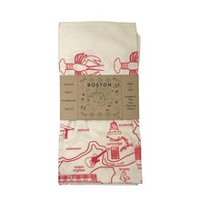 Load image into Gallery viewer, Maptote Boston Bandana White and Red

