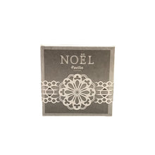 Load image into Gallery viewer, Pavilio Noel Lace Tape Christmas Snow Gift Black Ink Silver
