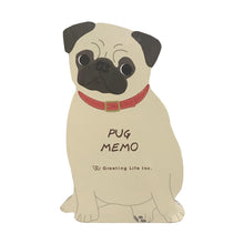 Load image into Gallery viewer, Greeting Life America Animal Memo Pad Black Ink Pug Dog
