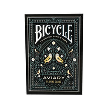 Load image into Gallery viewer, Bicycle Playing Cards Deck Game Black Ink Bird Aviary
