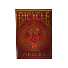 Load image into Gallery viewer, Bicycle Playing Cards Deck Game Black Ink Red Fyrebird
