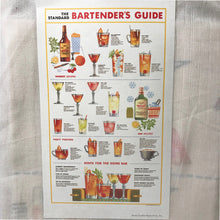 Load image into Gallery viewer, Cavallini Vintage Tea Towel Bartender&#39;s Guide
