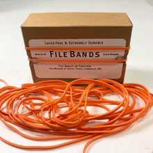 Load image into Gallery viewer, Black Ink File Bands Rubber Bands
