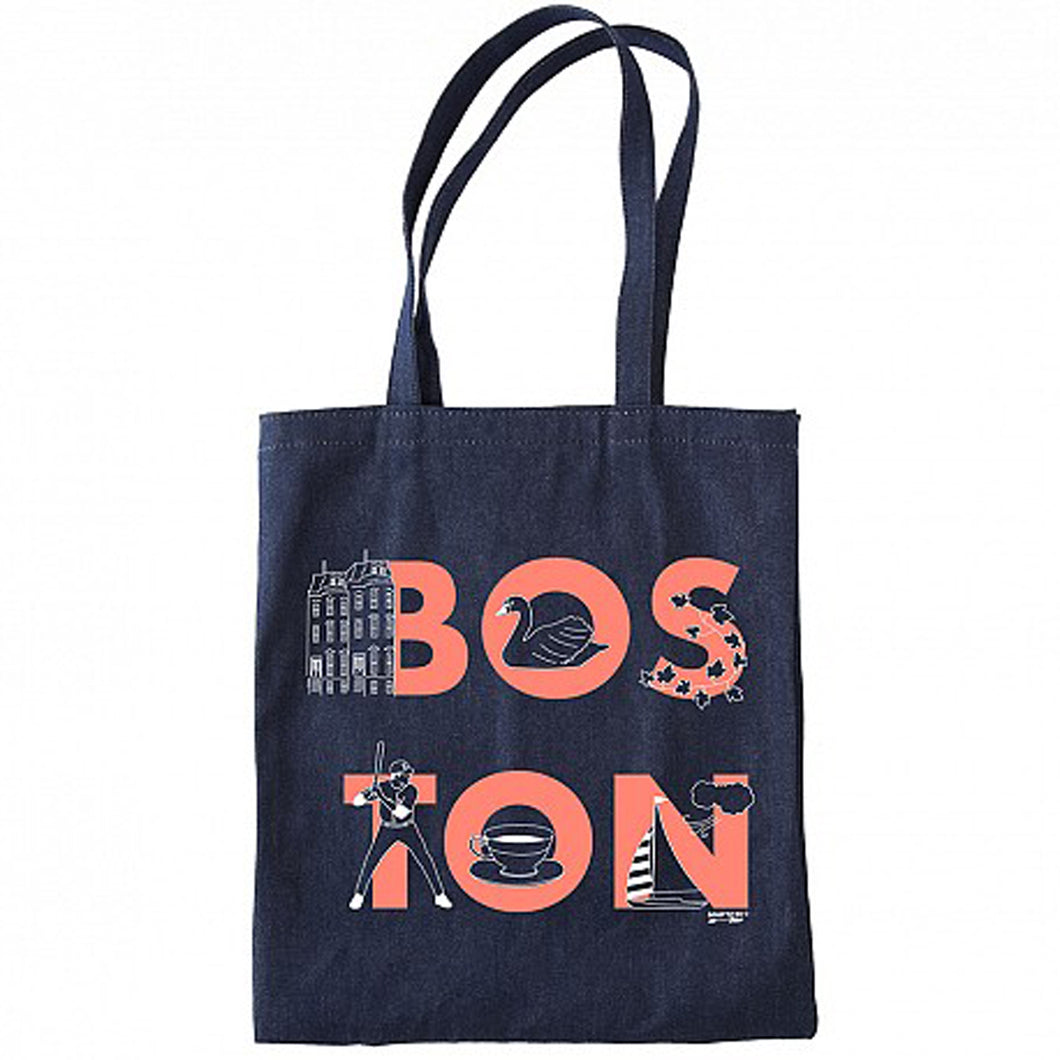 Maptote Boston Tote Bag Icons Ivy Swan Ted Williams Sailboat