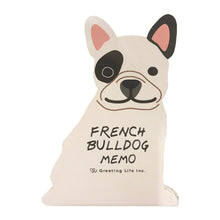 Load image into Gallery viewer, Greeting Life America Animal Memo Pad Black Ink French Bulldog Dog
