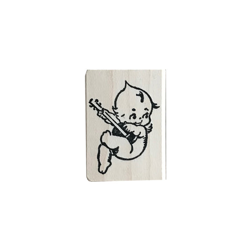 Kewpie Doll Rubber Stamp Black Ink