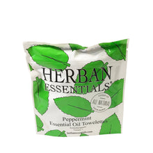 Load image into Gallery viewer, Herban Essential Towelettes Mini Peppermint
