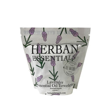 Load image into Gallery viewer, Herban Essential Towelettes Mini Lavender
