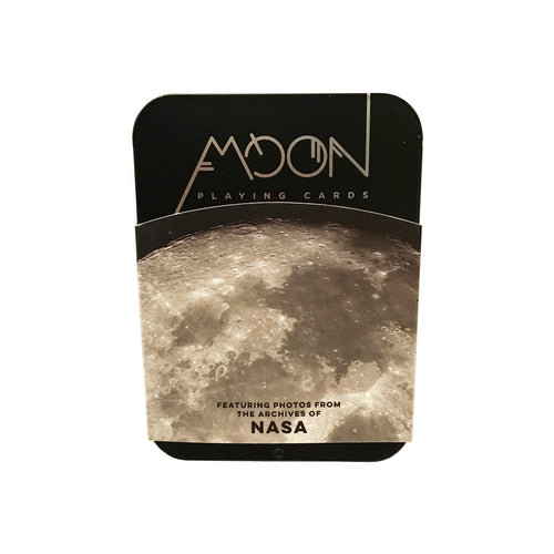 Moon Playing Card Featuring Photos From The Archives Of NASA Space Black Ink