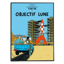 Load image into Gallery viewer, The Adventures of Tintin Poster Destination Moon Objectif Lune
