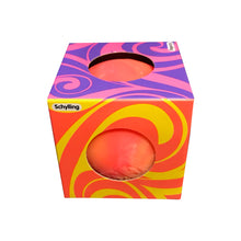 Load image into Gallery viewer, Schylling Groovy Glob Swirl NeeDoh Nee Doh Squeeze Toy Black Ink Orange
