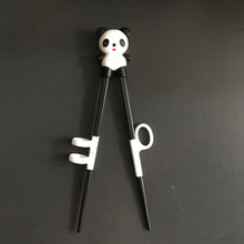 Load image into Gallery viewer, Training Chopstick Helper Japanese Black Ink Panda
