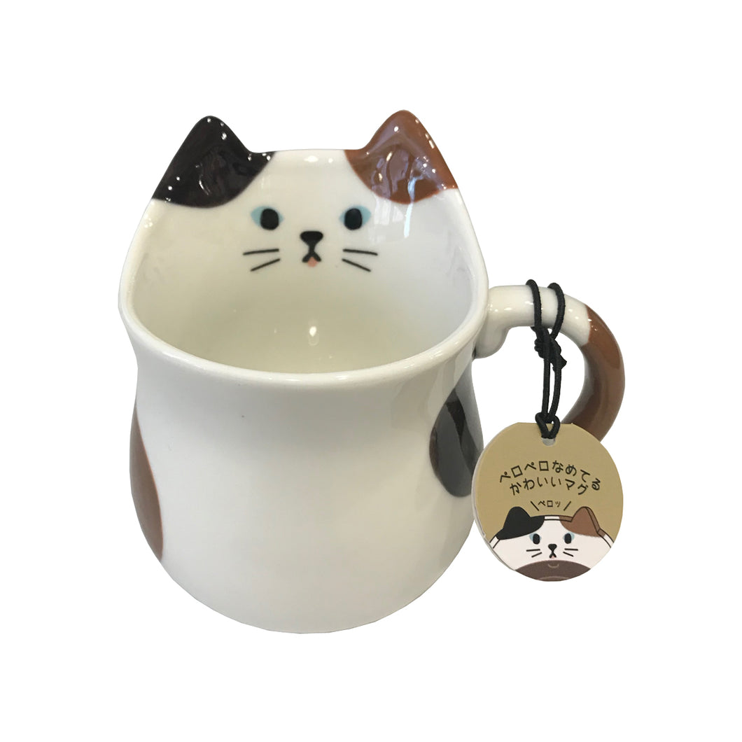 Calico cat pelo mug 