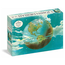 Load image into Gallery viewer, John Derian Planet Earth Puzzle 1000 One Thousand Piece Puzzle Jigsaw Globe Black Ink
