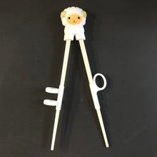 Load image into Gallery viewer, Training Chopstick Helper Japanese Black Ink Sheep
