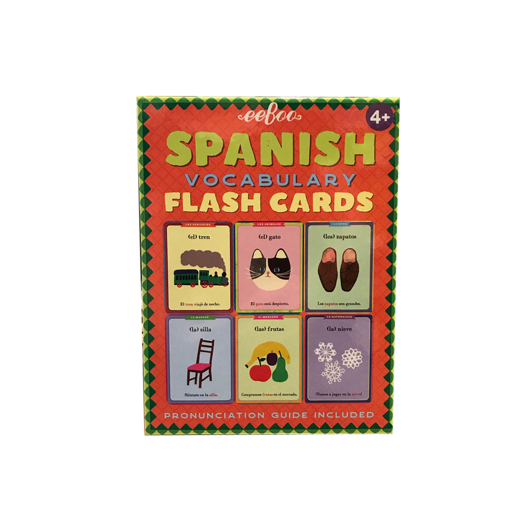 Eeboo Spanish Vocabulary Flash Cards