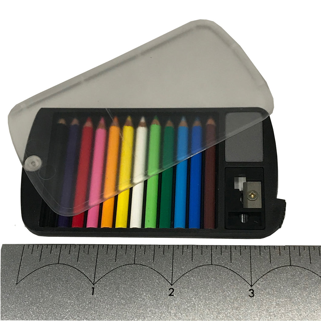 Tiny Colored Pencil Set Sharpener Eraser