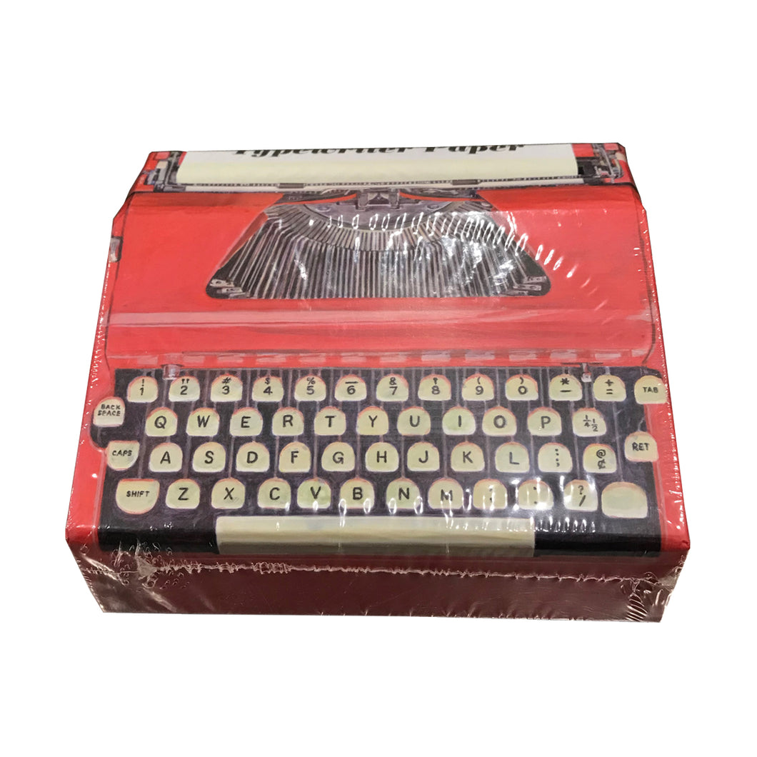 Typewriter Paper Memo Pad Black Ink Hachette